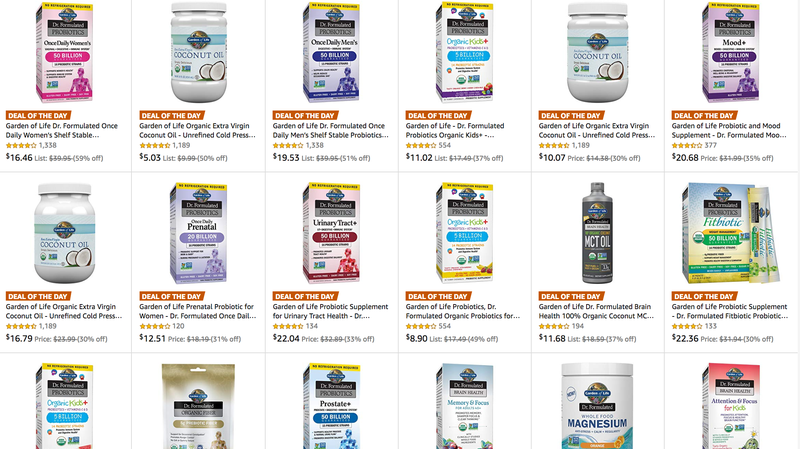 Gold Box de suplementos Garden of Life | AmazonImagen: Amazon